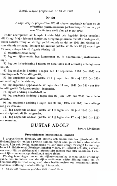 Omslaget till prop. 1965:60