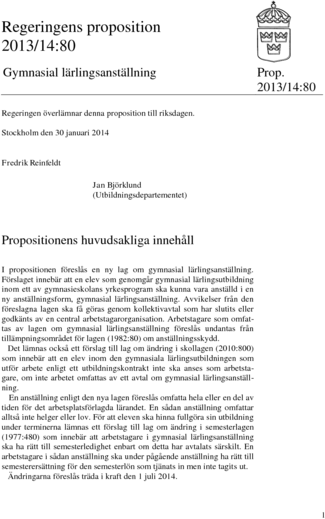 Omslaget till prop. 2013/14:80