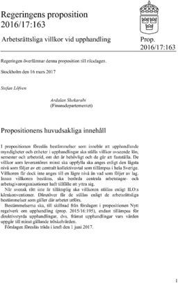 Omslaget till prop. 2016/17:163