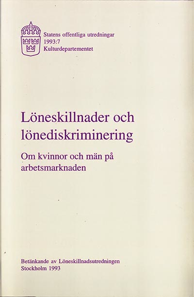 Omslaget till SOU 1993:7