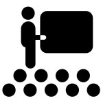 Talare framför publik